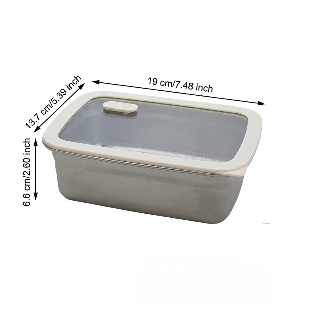 Titanium Meal Container Microwave Safe Portable with Sealed Lid for Maintaining Food Temperature and Freshness