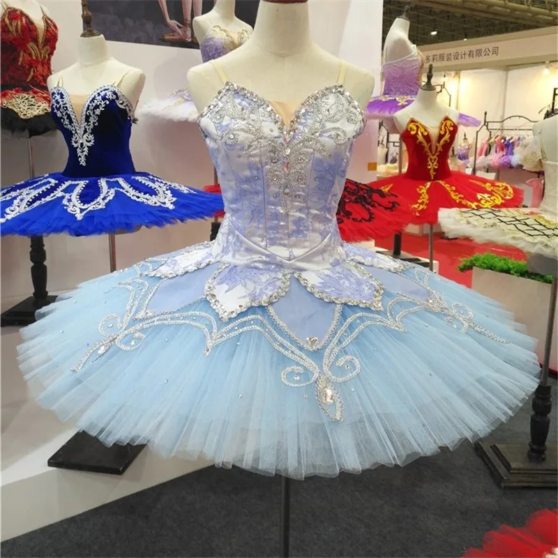 New Coming High Quality Women Adult Performance Wear Lt. Blue Tutu Ballet Professional