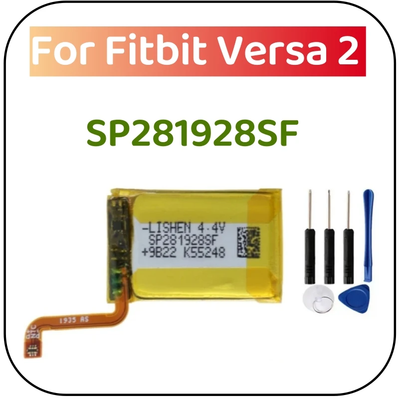 Batería SP281928SF para Fitbit Versa 2 reloj deportivo inteligente acumulador inalámbrico AKKU + herramientas gratuitas