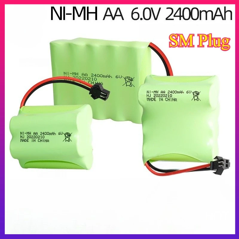 

(SM Plug)6V 4200mAh Ni-MH Rechargeable Battery for RC Toys Cars Tanks Trucks Robots Boats Battery Pack Long Lasting Power