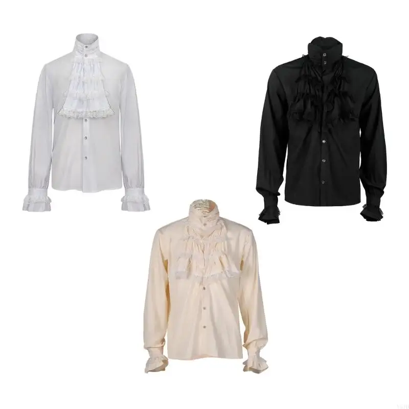 

Y5jd Готическая обмолоковая рубашка для мужчин.