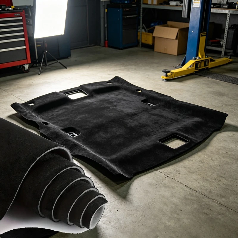 

Suede Foam Backed Car Headliner Fabric Auto Interior Roof Liner Replacement Upholstery Material for Vehicle Repair Renovation