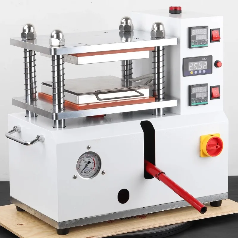 

Small flat vulcanizer rubber plastic particle tablet press