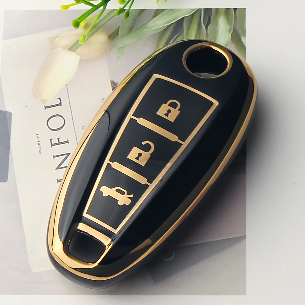 KEYYOU TPU Car Remote Key Case Shell Cover For Suzuki Vitara Swift Ignis Kizashi SX4 Baleno Ertiga Samurai S-Cross Accessories