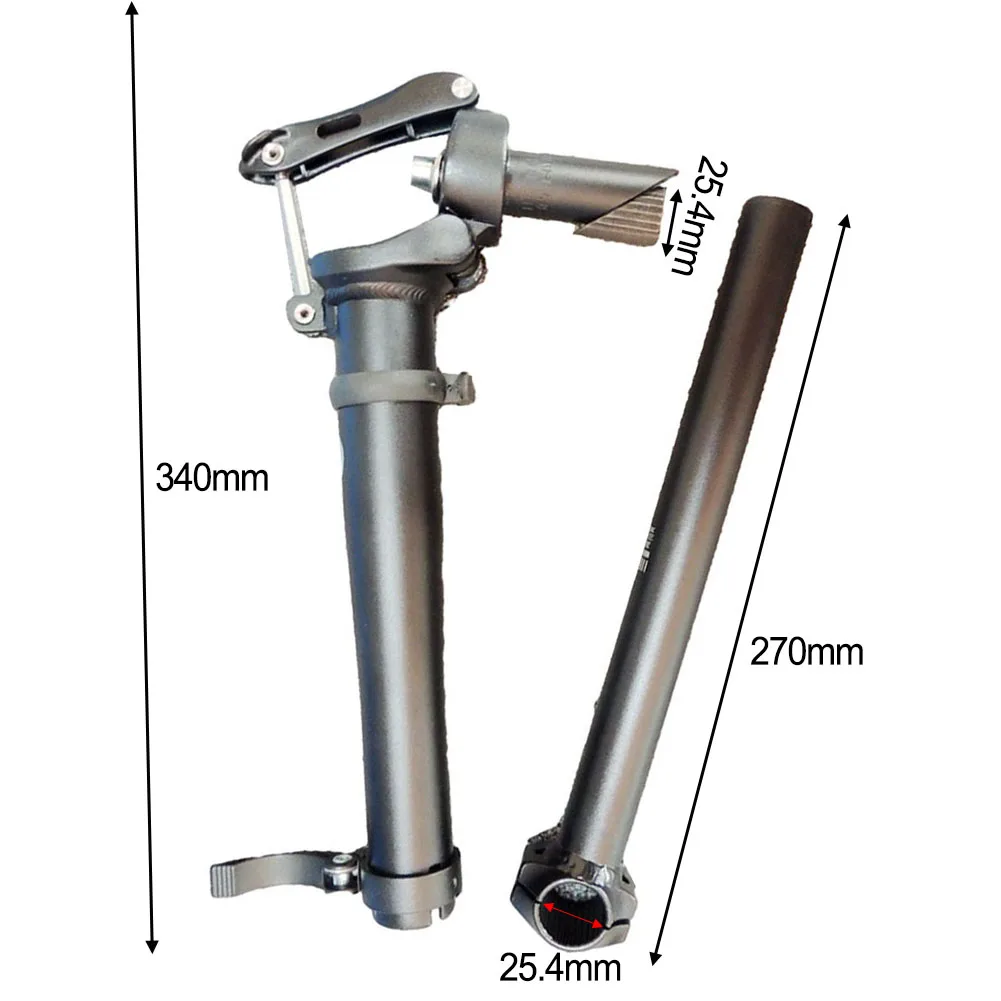 New Handlebar Stem Folding Bike Electric Bicycle Adjustable Telescopic Stem Hot Sale For Handlebar 25.4mm Aluminum Alloy Parts