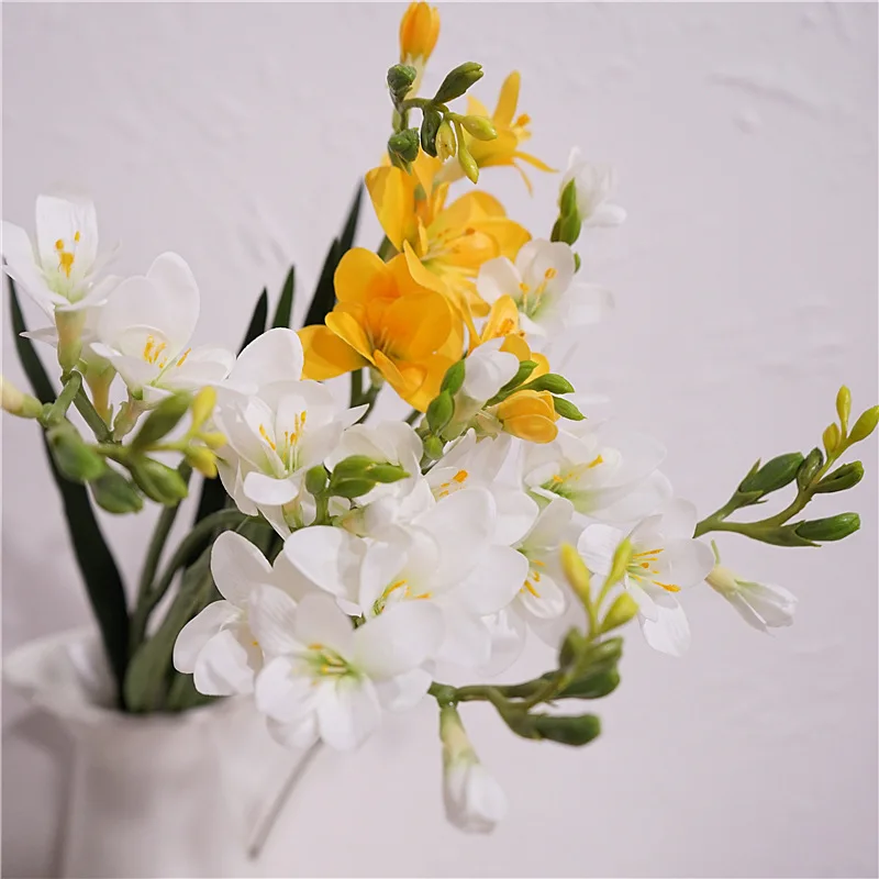 

Artificial Flowers Small Fresh Real Touch Small Canglan Artificial Flowers HomeInteriorDecorationFlower ArrangementBridalBouquet