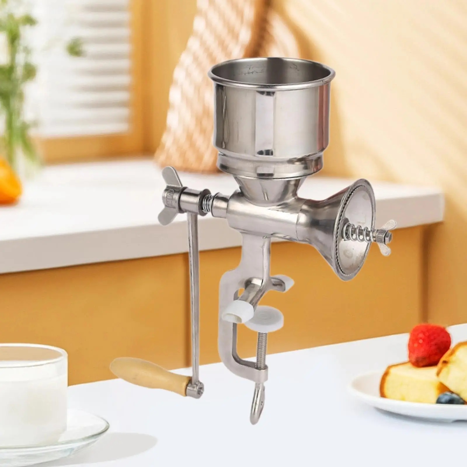 Manual Grain Mill Stainless Steel Nut Kitchen Grinding Coffee Manual Grinder