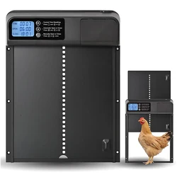 Automatic Chicken Coop Door, Aluminum Coop Doors with Timer and Protection Mechanism, Waterproof Auto Chicken Coop Door