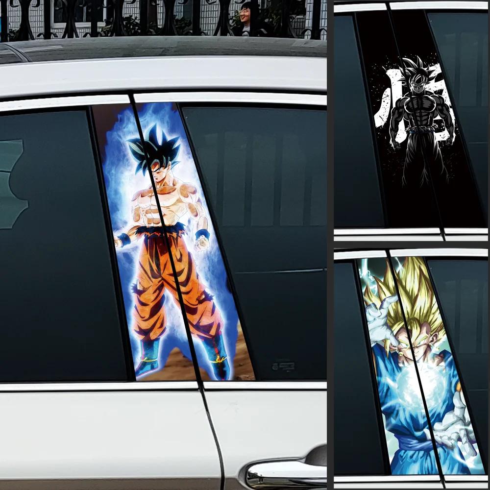 

Anime Son Goku Car Stickers Auto B Pillar Waterproof Funny Decoration Cover Scratches Sunscreen Car Doors Pillar Vinyl Decals