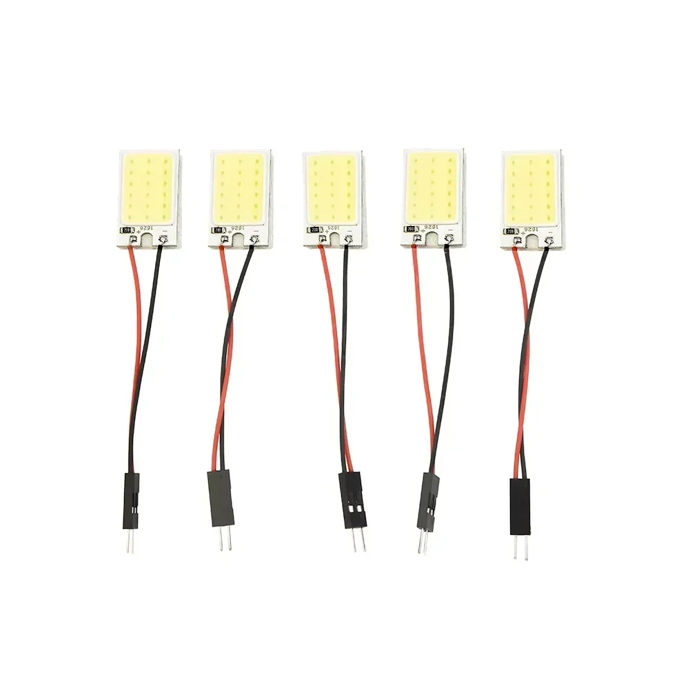 5pcs COB LED 패널 조명 LED 12V 조명 전구 인테리어 램프 부품 교체 흰색 슈퍼 밝은 자동차 조명 액세서리 썸네일 4