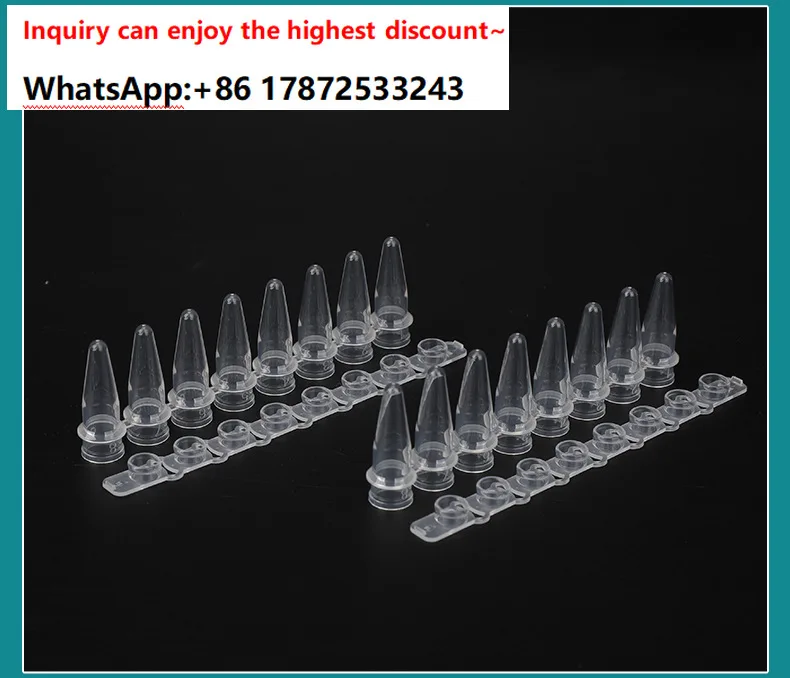 0.2ml PCR transparent octagonal tube, transparent porcelain white octagonal tube, PCR octagonal tube