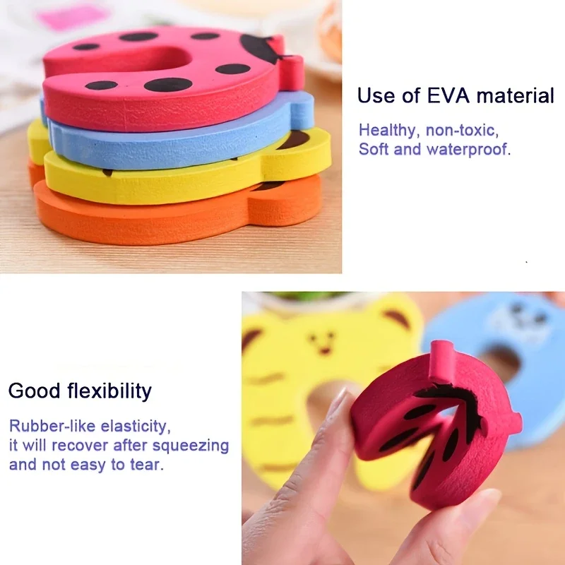 

Детский ограничитель для двери от защемления пальцев, мультяшный, в виде животного, толстый, для защиты детей, блокиратор двери, защита для пальцев