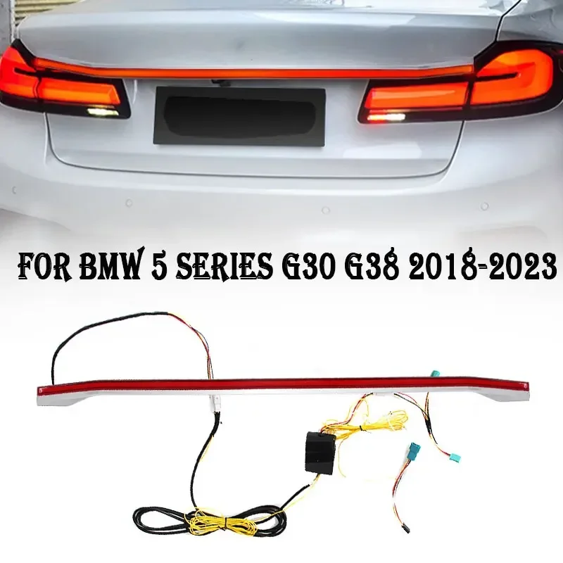 

Tail Lamp For 2018-2023 BMW 5-Series G30 G38 Modified LED Through-Tail Lamp M5 520Li 525Li 530Li Rear Brake Fog Lights