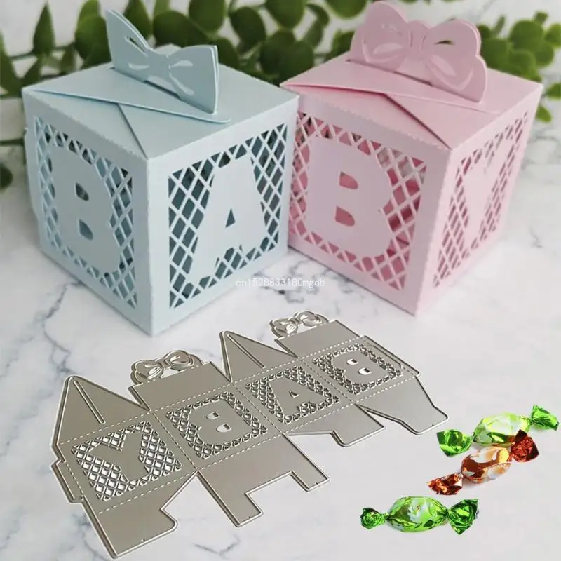 Baby Box Metalen Stansmessen Stencil DIY Scrapbooking Album Papieren Kaart Template Mold Embossing Craft Decoratie Dropship