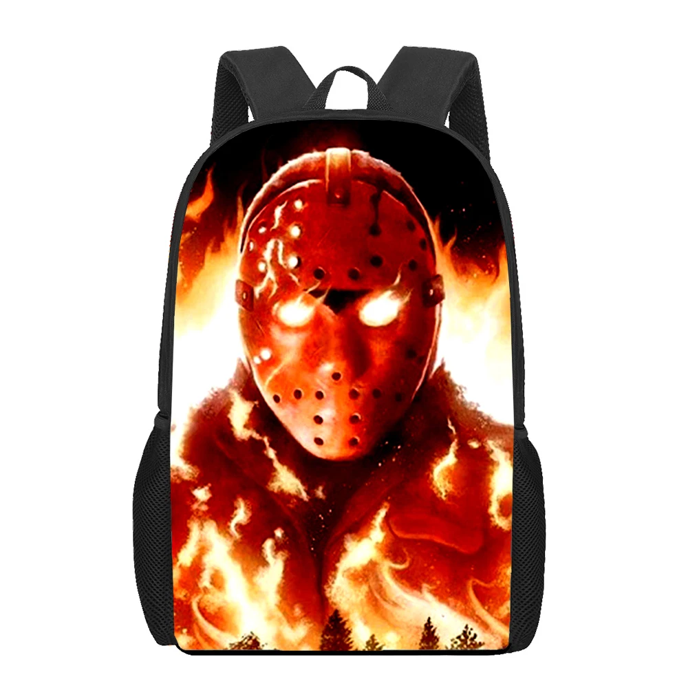 Jason Voorhees Women Men Backpacks Children Shoulder Bag School Bags Back Pack For Teenager Girls Boys Book Bag Female