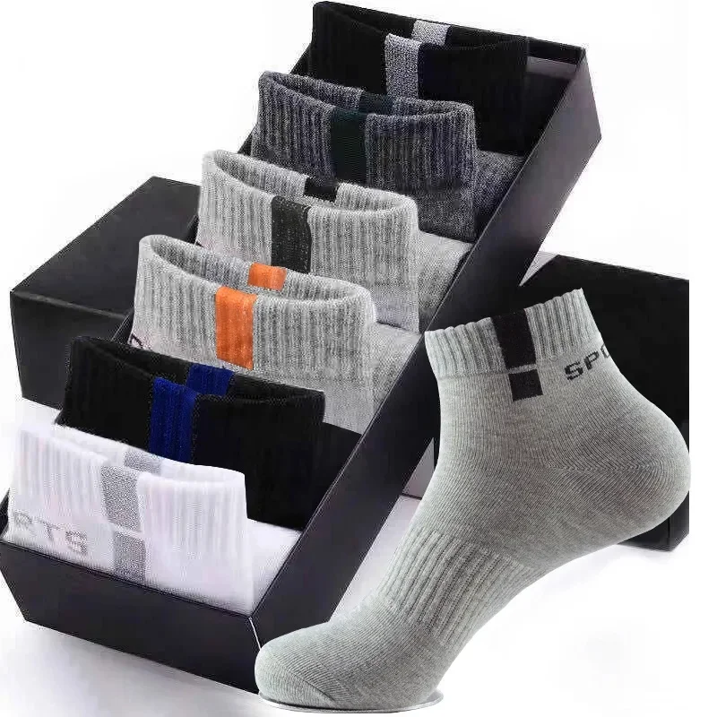 5 Pairs/lot Men Socks Mesh Breathable Mesh Boat Short Casual Socks Summer Cotton Sports Socks Absorb Sweat Ankle Socks