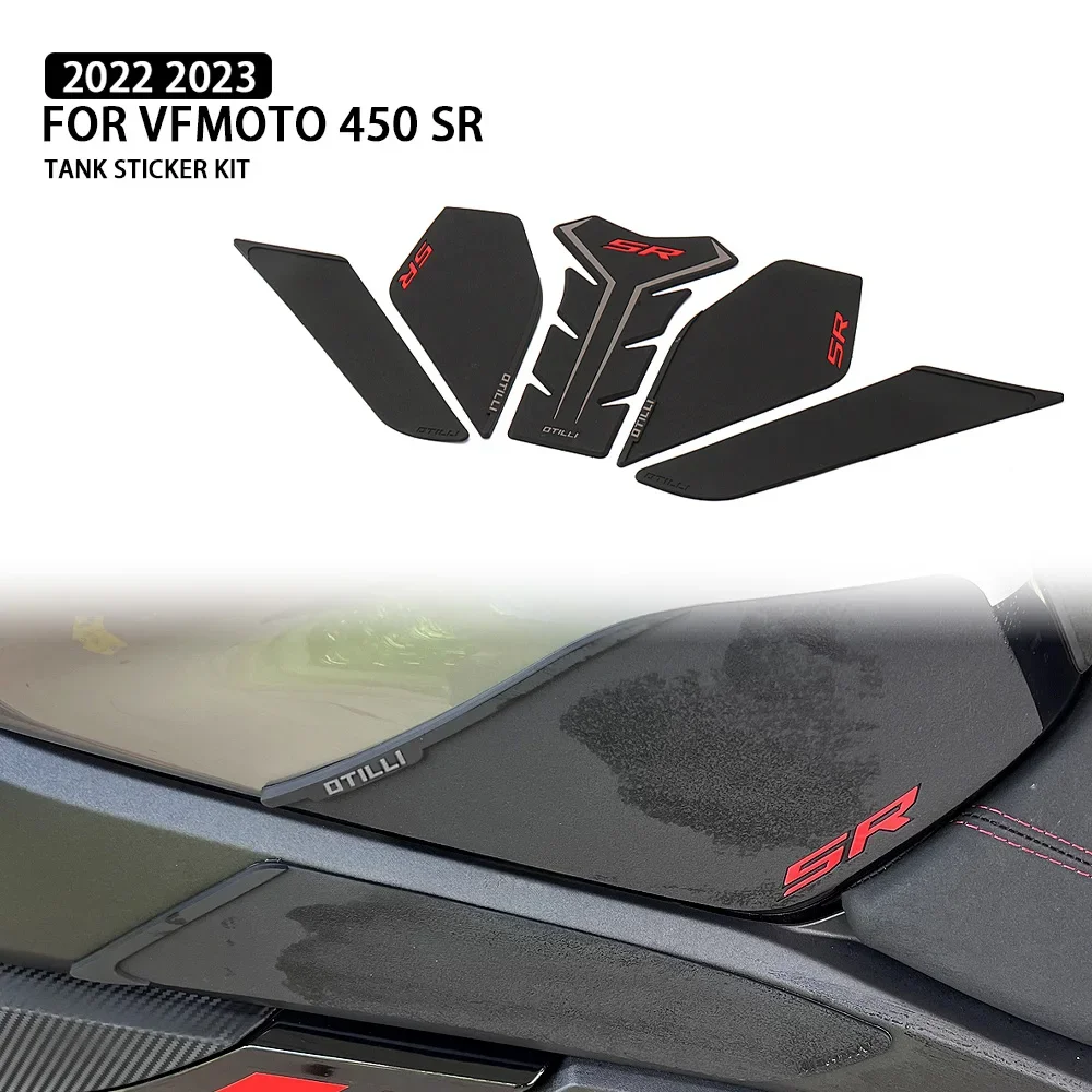 

Motorcycle Accessories Tank Pad Sticker Gas Fuel Protector Decal With Logo For CFMOTO 450 SR 450SR 450sr 450Sr 2022 2023