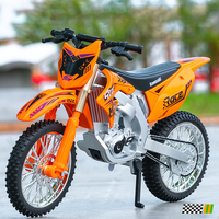 1:10 Kawasaki KX450F Alloy Die Cast Motorcycle Model Vehicle Collection With sound Off Road Autocycle Toys Car