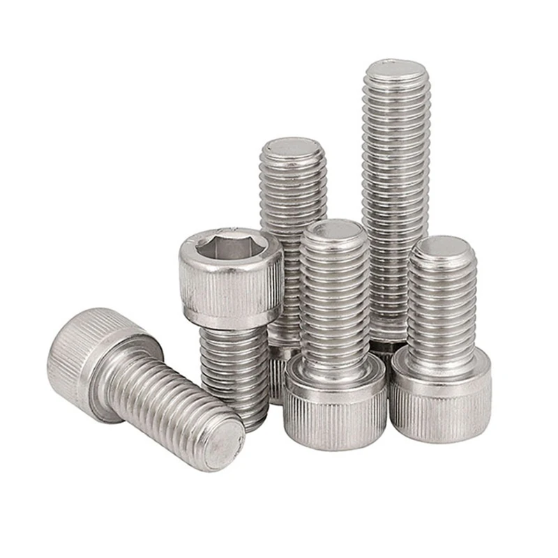 M1.4 M1.6 M2 M2.5 M3 M4 M5 M6 M8 M10 304 Stainless Steel DIN912 Hexagon Hex Socket Head Cap Allen Bolt Screw L=3-80mm