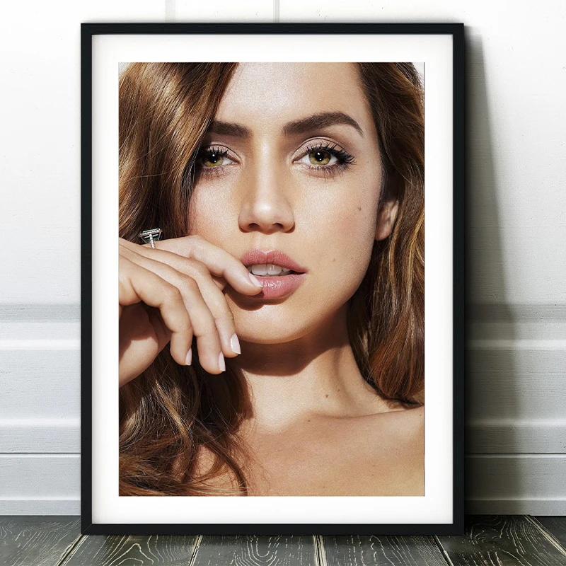 Ana De Armas Ruby Rose Movie Actress Portrait Modern Artwork Posters Canvas Painting Prints Wall Art Picture for Home Room Decor