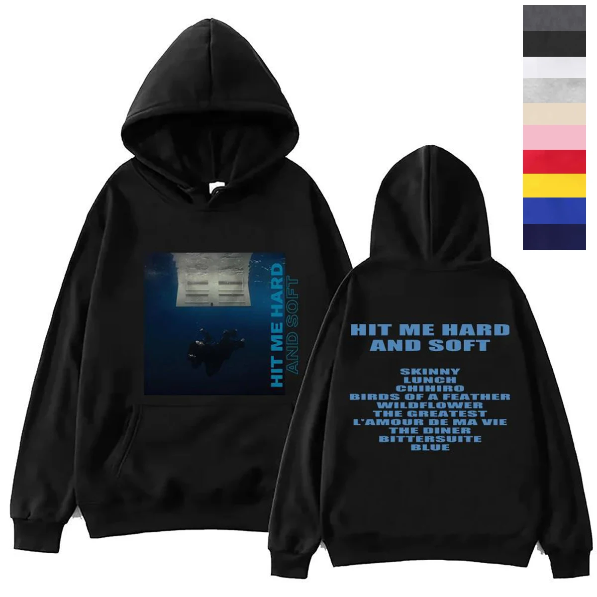 Sudadera con capucha estampada a la moda informal para hombre y mujer, Sudadera con capucha de Billie dura y suave, jersey de Harajuku, sudadera, regalo para seguidores