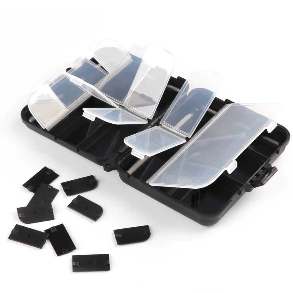 

2Pcs Fishing Box Double-Sided Multi-Compartment Plastic Tackle Organizer Compact Folding Storage Box for Hooks Weights Baits