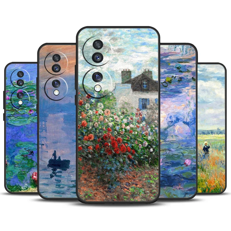 غطاء لوحة فنية كلود مونيه ، غطاء لشرف السحر 6 ، 5 برو لايت ، 50 ، 70 ، 90 ، X9b ، X8b ، X7 ، X8 ، X9 ، X6a ، X7a ، X8a ، X9a #1