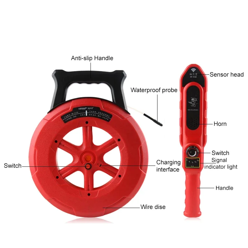 NOYAFA Cable and Network tester Pip Iron Pipe Blockage Detector NF-5120 NF-5130 NF-5140 Scanner Pipeline Blocking  instrument