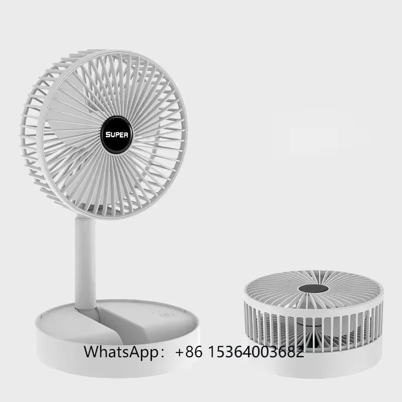 

Mini Fan 3 Speed Portable USB Rechargeable Fan Office Household Foldable Telescopic Fan Low Noise High Battery Life