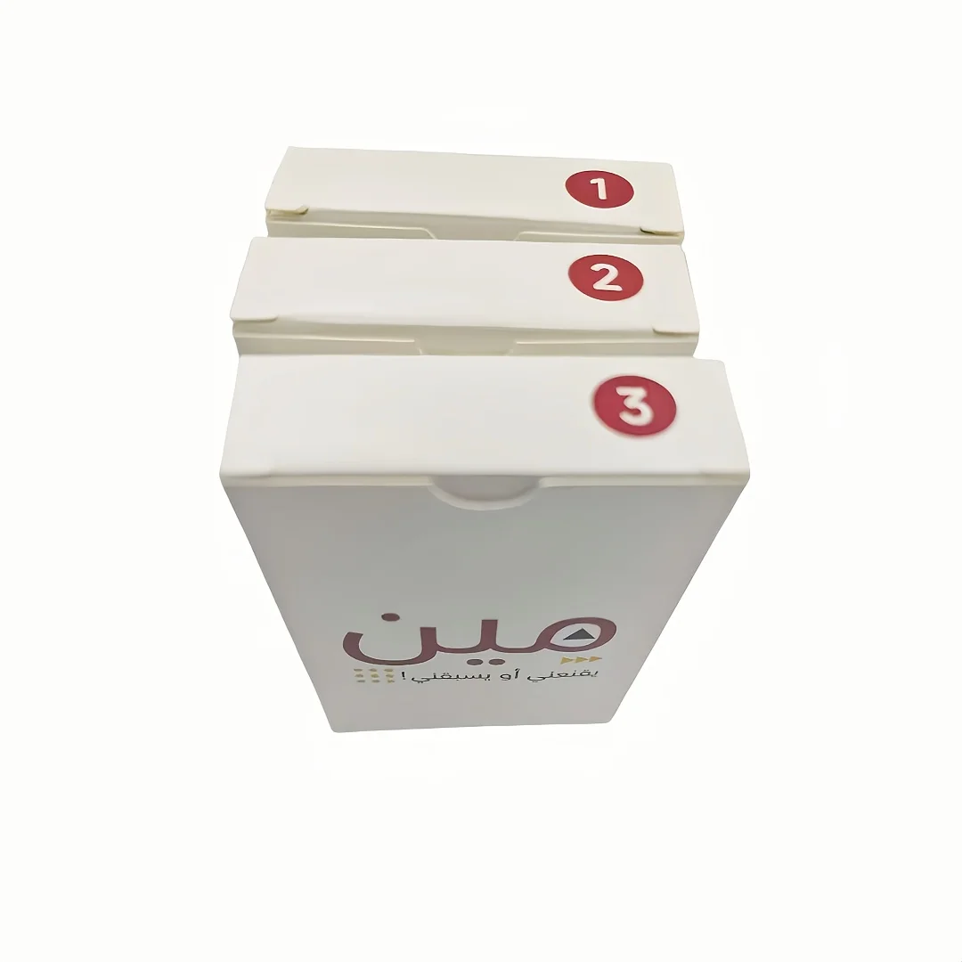 Arabic Card Game, Who Beats Me - Who Convince Me, Hand Wrapping, Party Board Game, Thermoplastic Film Packaging, Arabic Card, Desktop Game, Interactive Game, Arabic Version Game, Suitable for Playing with Party, It Also Companion as a Gift (Slight Color)