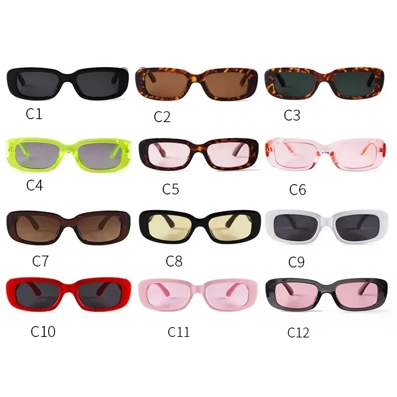 STORY Vintage Rectangle Sunglasses for Women 2020 Brand Designer Classic Retro Leopard Small Square Sun Glasses Shades S77087H