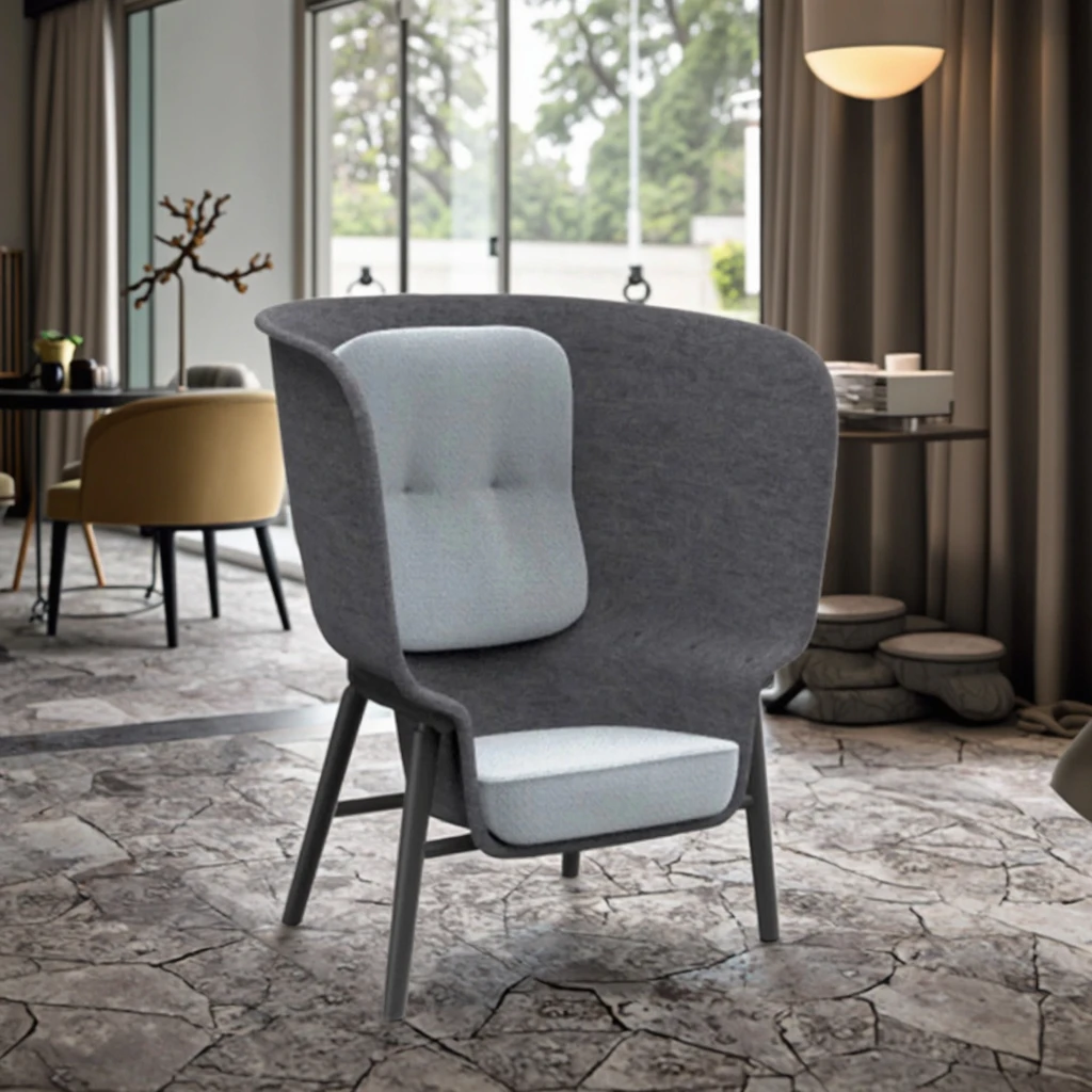 High concave and convex shape single chair home business office leisure hotel reception home furniture
