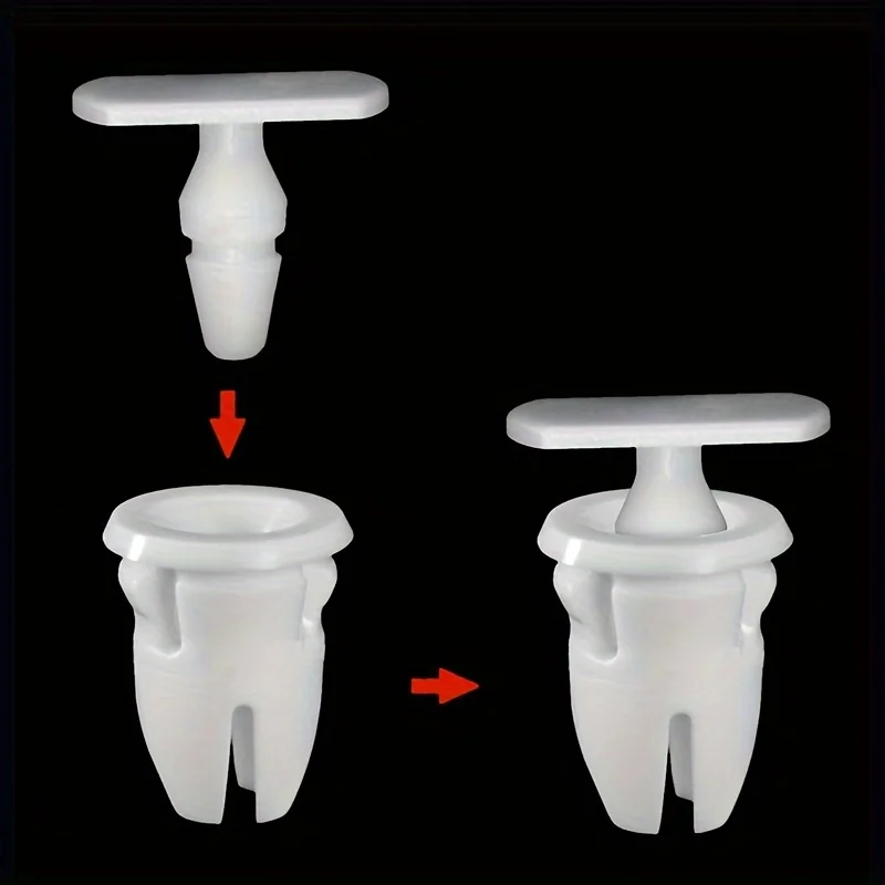 10X Mounting Clips Push Button Grommet Molding For Mercedes Benz W108 W109 W116 W126  W140 S140 W201 S201  W202  W203 W204 S204
