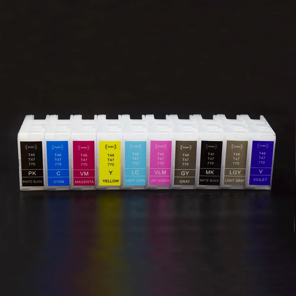 

T46S T47A Refillable ink Cartridge NO Chip For Epson SureColor SC-P700 SC-P900 P700 P900 Printer