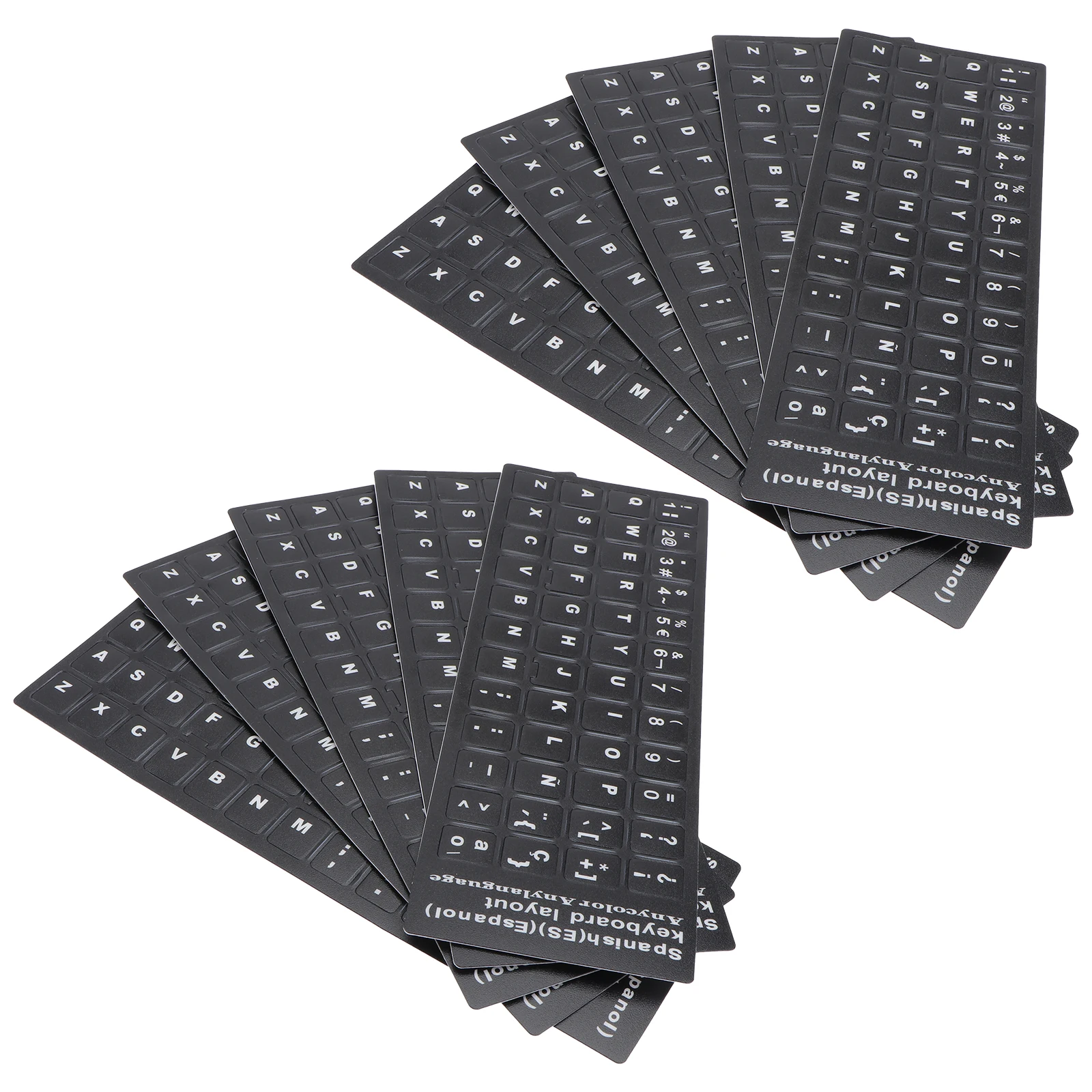 

10 Pcs Keyboard Stickers Removable Computer Accessories Laptop No Glue Notebook Cover Pvc Universal Protector