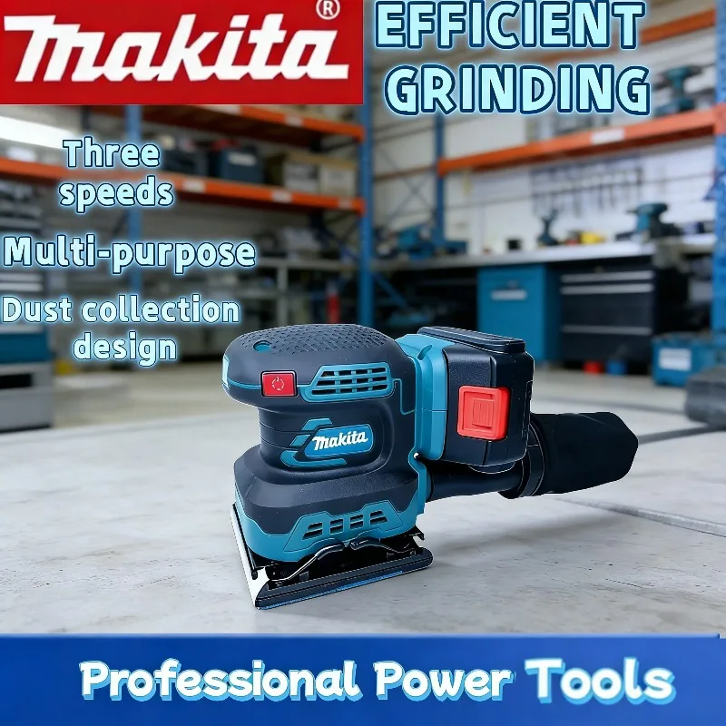 

Бесщеточная аккумуляторная эксцентриковая шлифовальная машина Makita 125 мм/5 дюймов с регулируемой скоростью для полировки дерева, литиевая, бесщеточная