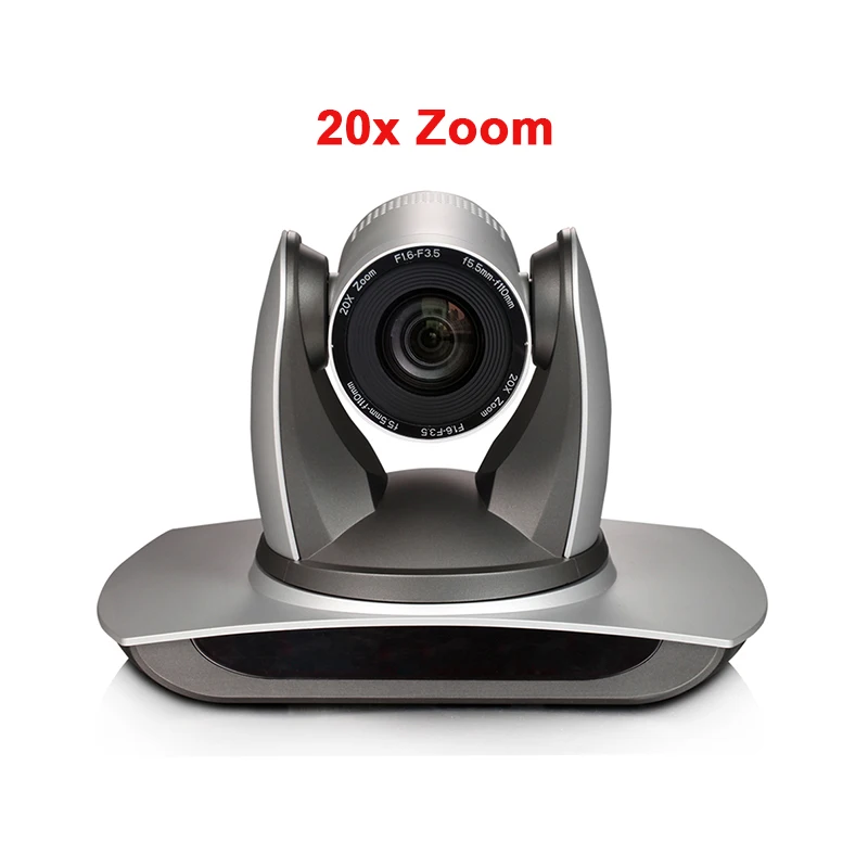 1080p 60fps 20x Optical Zoom Motorized Head Video PTZ Broadcast Cam IP 3g-sdi HDMI Output Silver Color