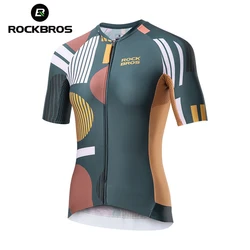 ROCKBROS Summer Cycling Jersey Set Women's Bike Bib Shorts Non-slip Reflective Pants With Pocket UPF 50+ Quick-Dry MTB Uniform