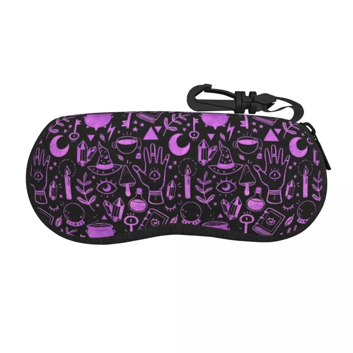 Custom Witchy Things Textured Glasses Case Stylish Halloween Witch Shell Eyeglasses Case Sunglasses Box