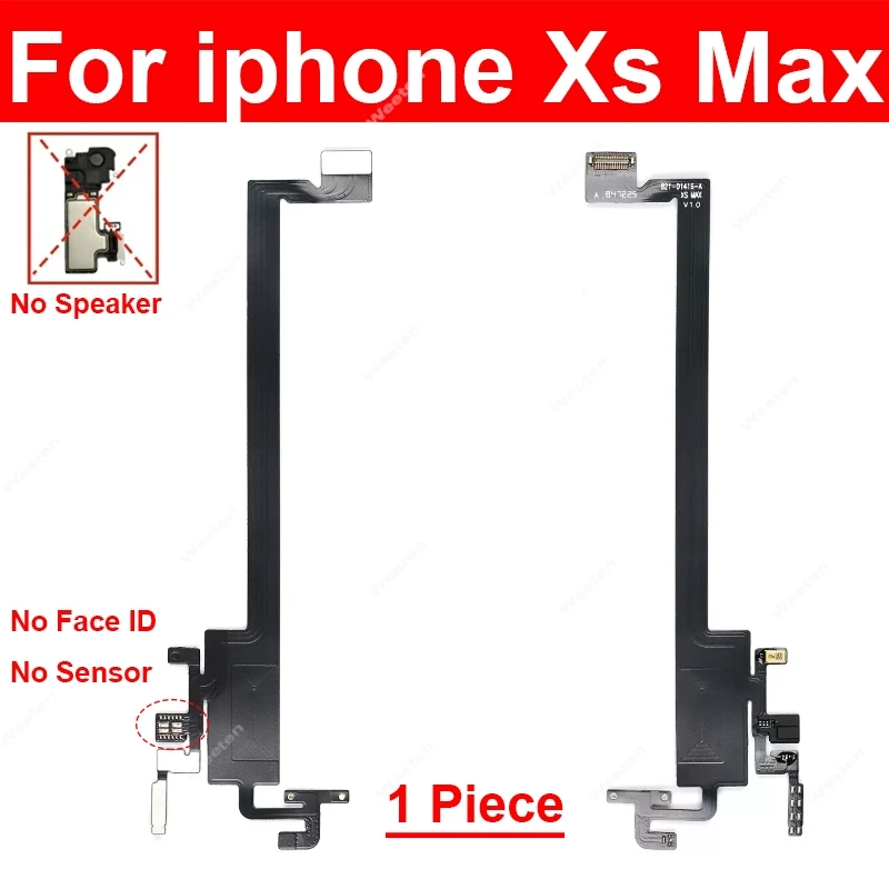 For iPhone X XR XS Max 11 12 13 Pro Max 12 13Mini Earpiece Flex Proximity Sensor Empty Flex Cable Without Earpiece Speaker