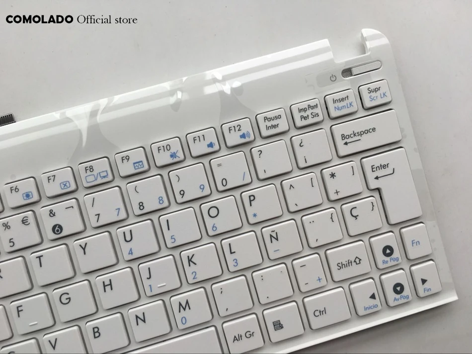 Spanish Keyboard For Asus Eee PC 1015 1015B 1015BX 1015PW 1015CX 1015PD 1011 1015PX White Frame SP Layout