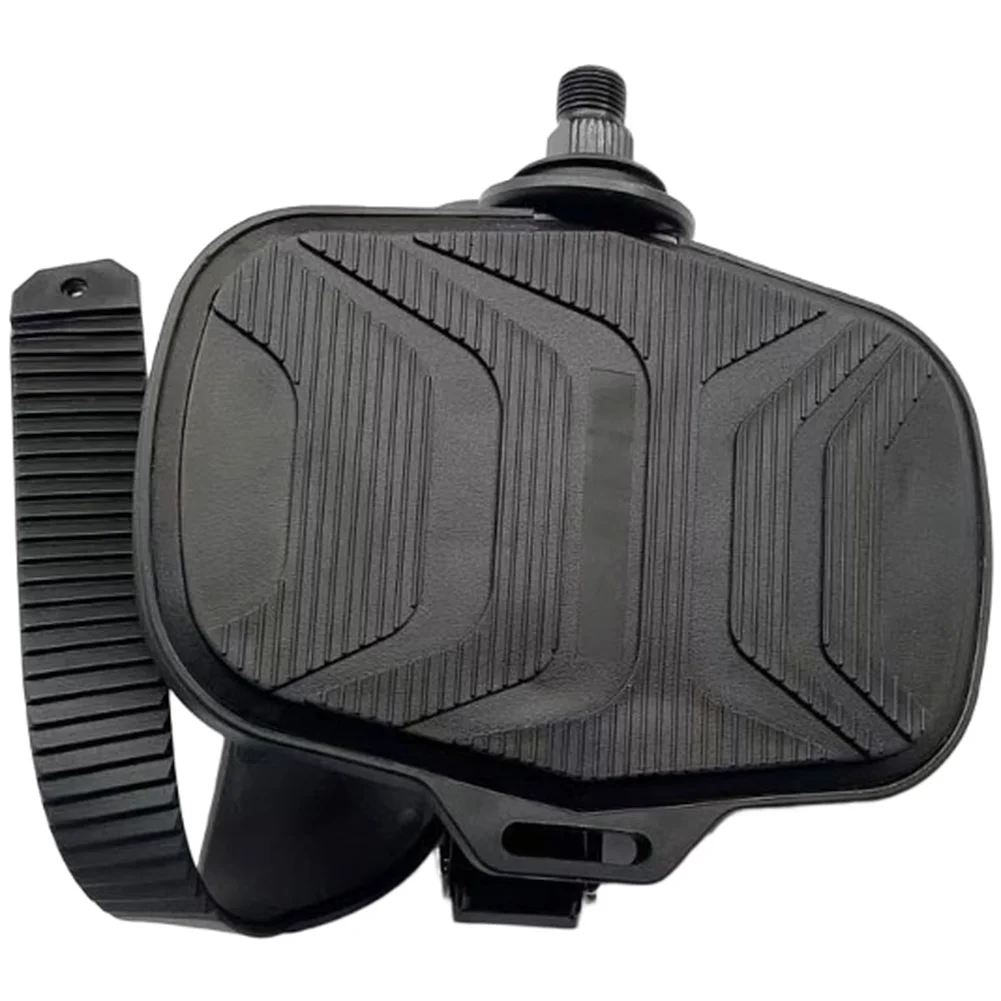 Aluminum Pedal Clips Gym Bike Pedal Straps Sturdy Aluminum Alloy Frame Smooth Belt Drive Compatible Exercise Left