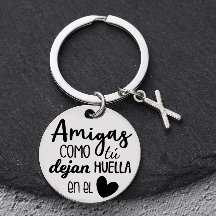 سلسلة مفاتيح من الفولاذ المقاوم للصدأ - هدية مثالية للأخوات والأفضل الأصدقاء | مثالية لأعياد الميلاد والتخرج وعيد الميلاد #4