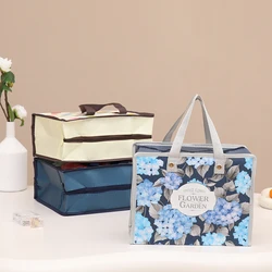 Waterproof coated non-woven fabric clothing bag beauty tool storage shopping gift bag color printing tote bag