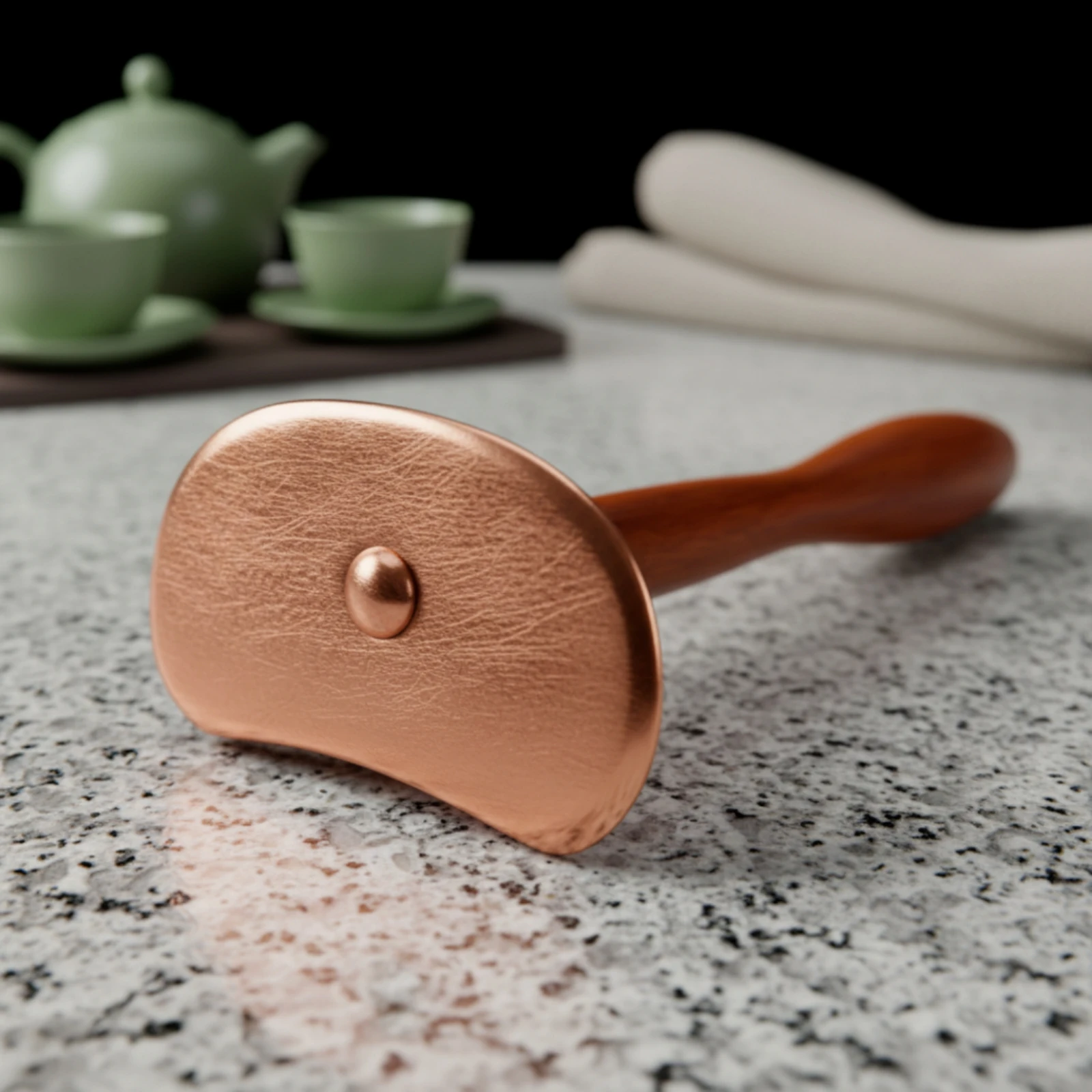 Gua Sha Scraper with Long Handle Ergonomic Massager for Office Workers, Self-Massage, Home