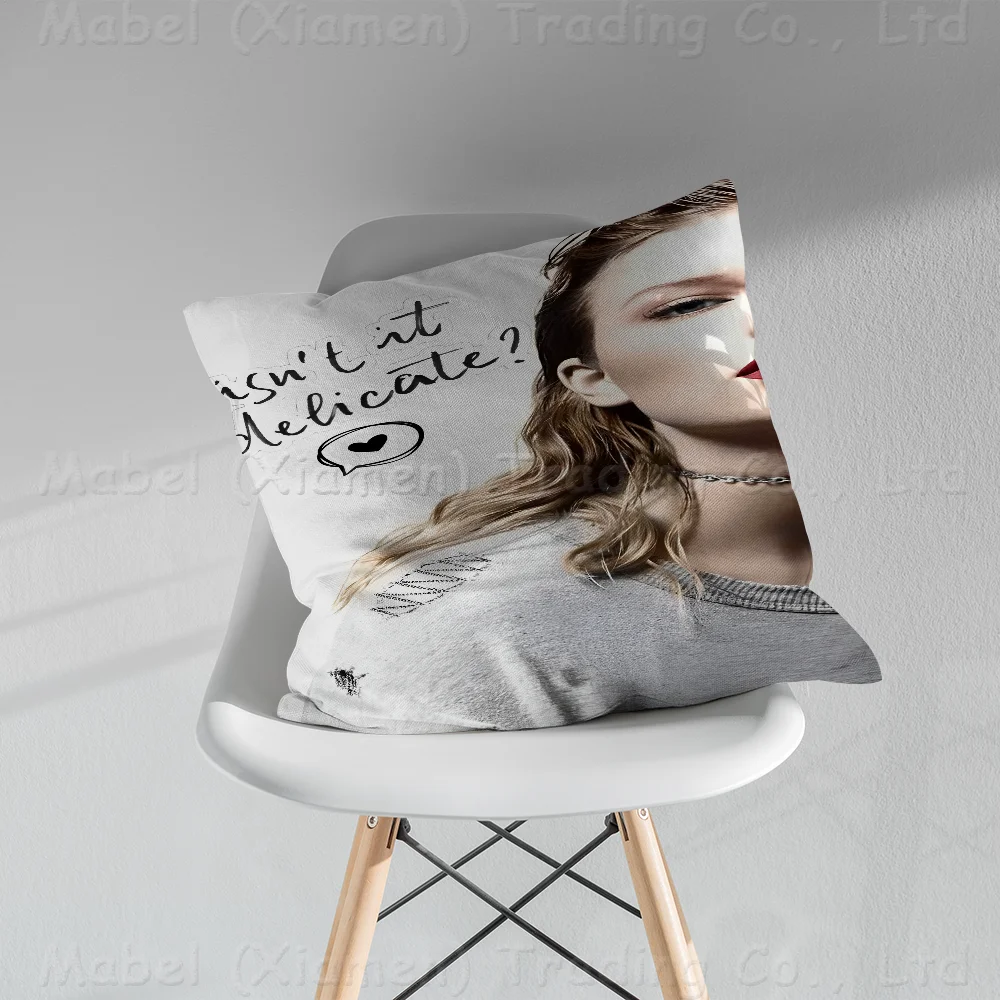 Modern T-Taylor S-Swifts Hit Music Poster Pillow Cover For Bedroom Room And Living Room Sofa Decorative Cushion Cover