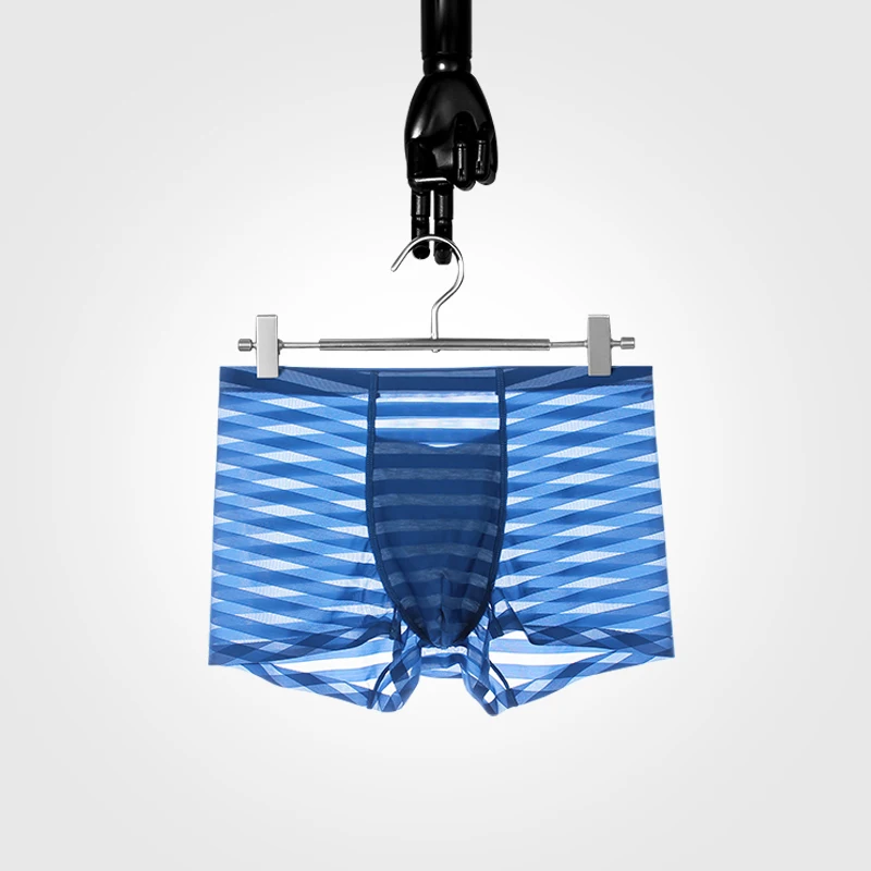 ملابس داخلية للرجال الرجال الحرير الجليد الصيف رقيقة سراويل بوكسر دون أثر مشروط أربعة زوايا تنفس مضاد للجراثيم السراويل رئيس ti #3