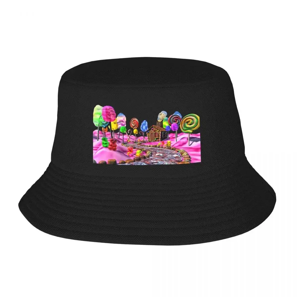 

Pink Candyland Bucket Hat Dropshipping hard hat Vintage For Women 2024 Men's