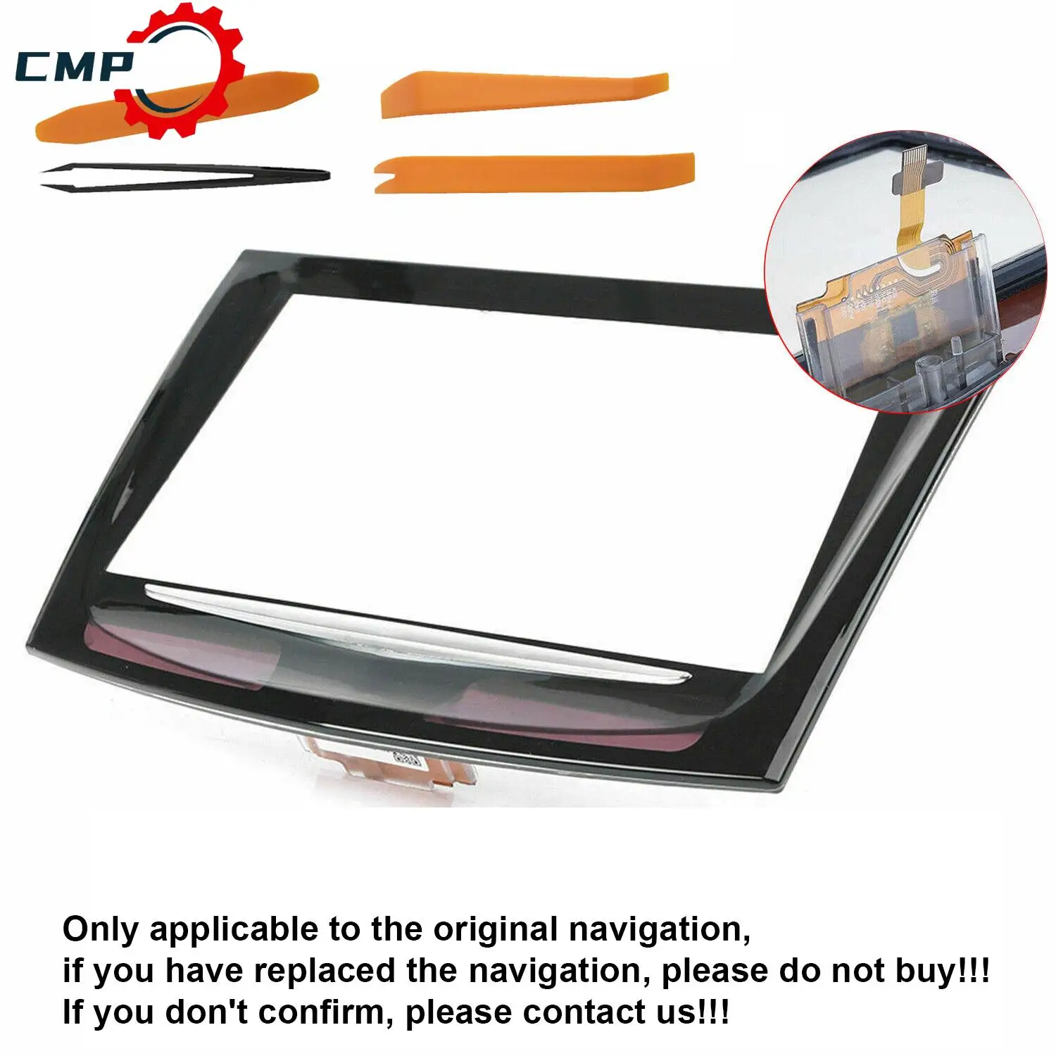 

1PC Touch Screen Display + Tool compatible with 2013-2017 Cadillac ATS, CTS, SRX, XTS CUE systems(Part 22935061)instrument panel