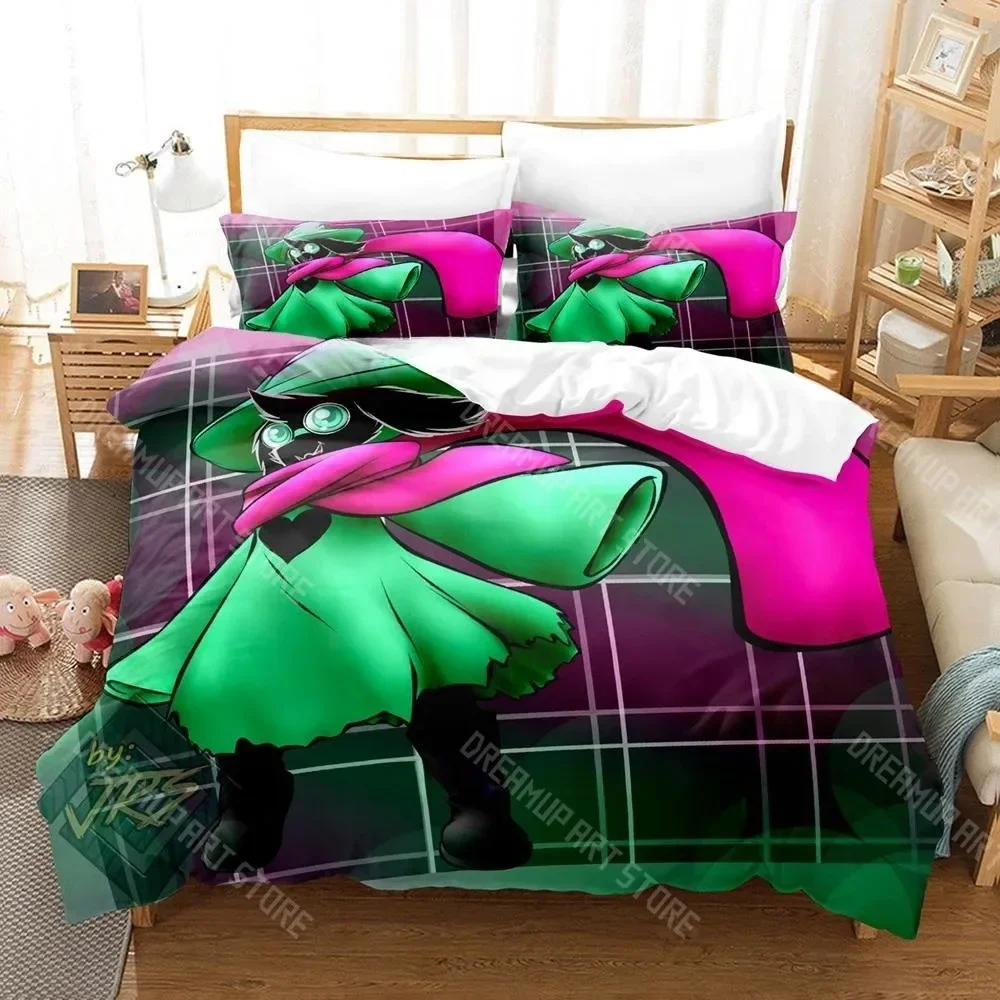 

3D Print Deltarune 2 Anime Game Fashion Bedding Set Single Twin Full Queen King Size Bed Set Adult Kid Bedroom Duvet cover Sets